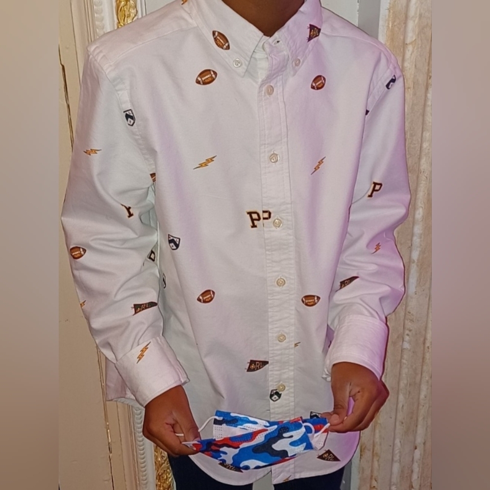 Kids Polo Logo Dress Shirt